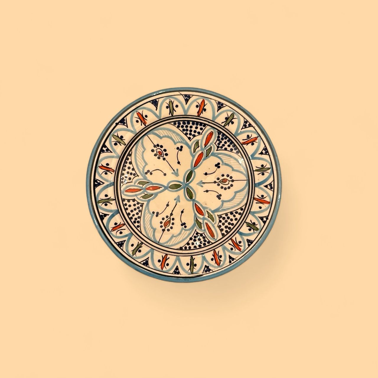 Traditionelle marokkanische handgefertigte Teller