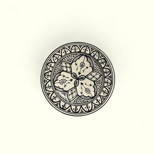 Traditionelle marokkanische handgefertigte Teller